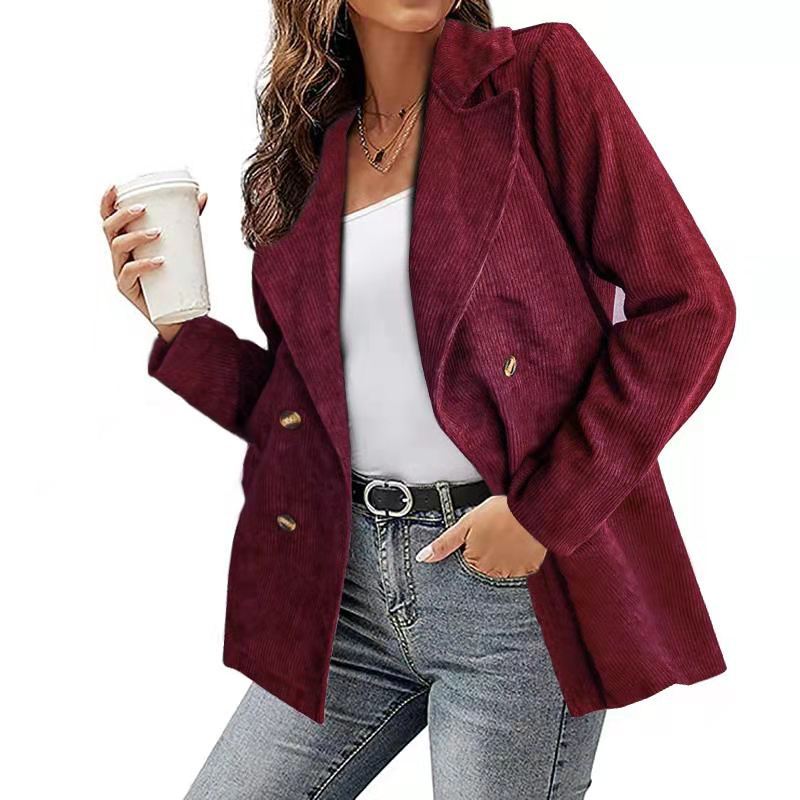 Damen - Cord Blazer - Lässiger Stil - Bequemer und modischer Look für jeden Anlass