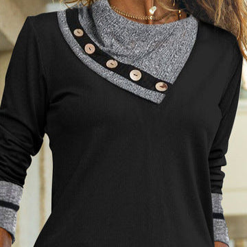 Damen - Langärmeliges Hemd mit Kragen - Chic Stil - Bequemes und stilvolles Oberteil für jede Gelegenheit