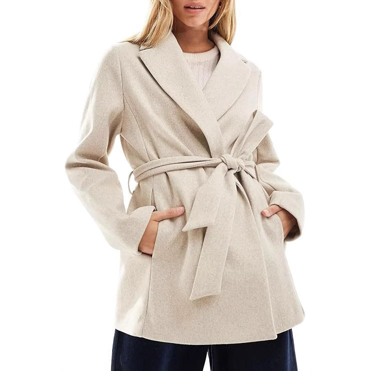 Damen - Wickeljacke - Weichem stoff - Bequeme Passform - Stilvoll und vielseitig