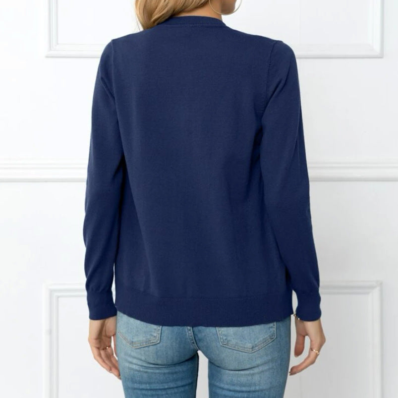 Damen - Elegante Strickjacke - Feinen Knöpfen - Stilvoller Look für jeden Anlass