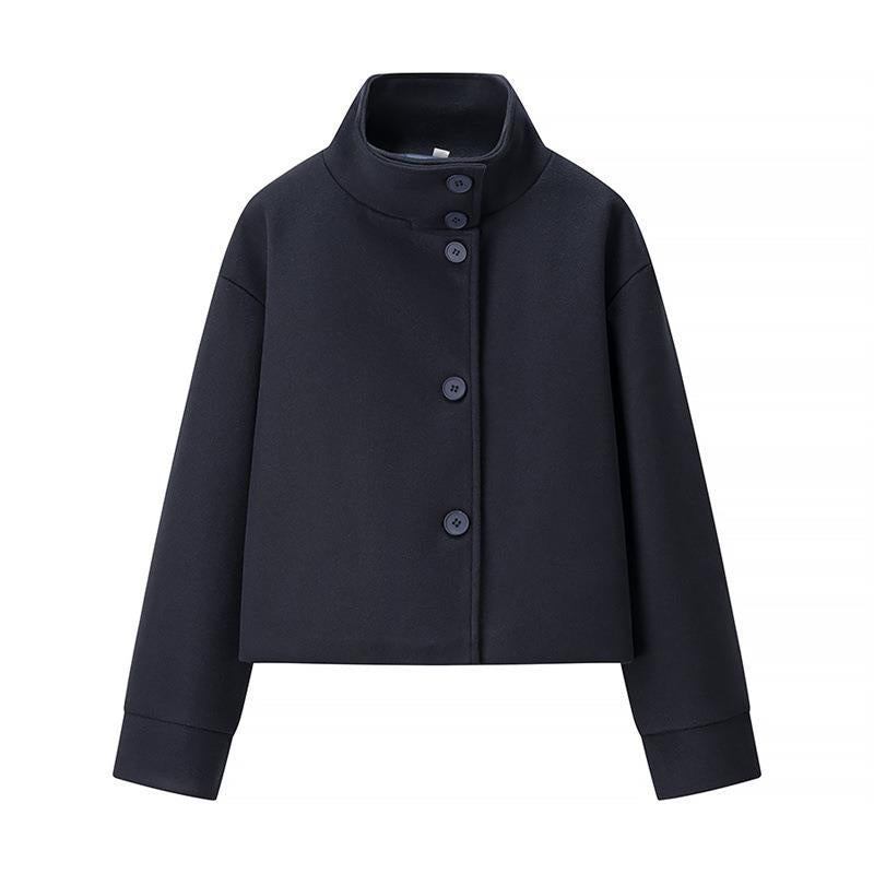 Damen - Stylische Kurzjacke - Hohem Kragen - Perfekt für jeden Anlass - Trendy und vielseitig