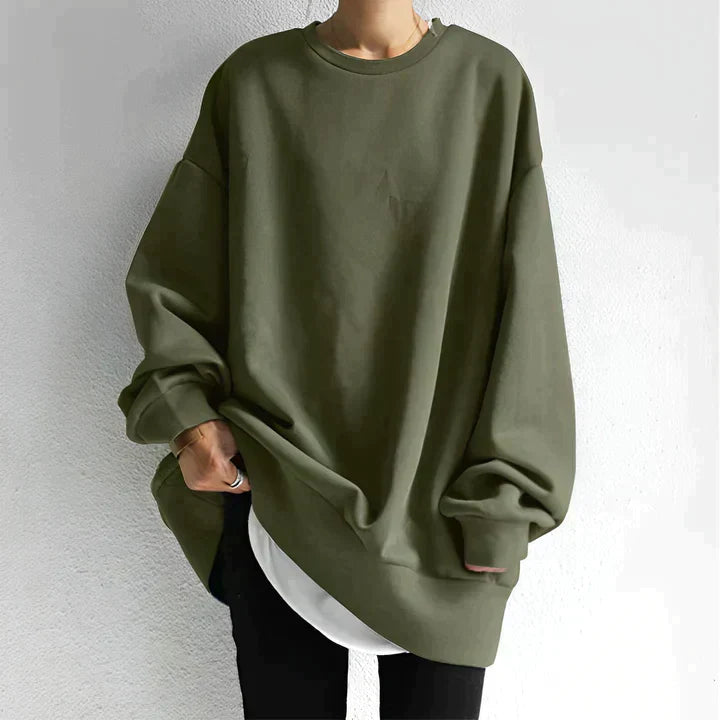 Damen - Übergrößen Sweatshirt - Rundhalsausschnitt - Weicher Stoff für ultimativen Komfort