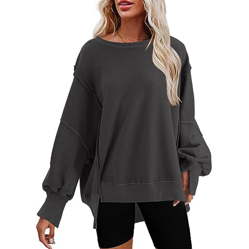 Damen - Sweatshirt - Übergröße - Weicher Stoff - Lässiger Stil für Komfort und Freizeit