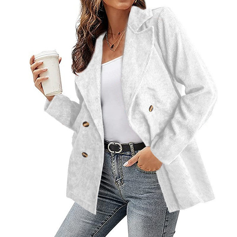 Damen - Cord Blazer - Lässiger Stil - Bequemer und modischer Look für jeden Anlass