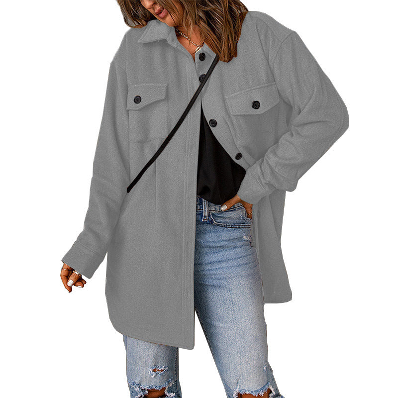 Damen - Überziehjacke - Hochwertigem Material - Praktischen Brusttaschen - Modischer Begleiter