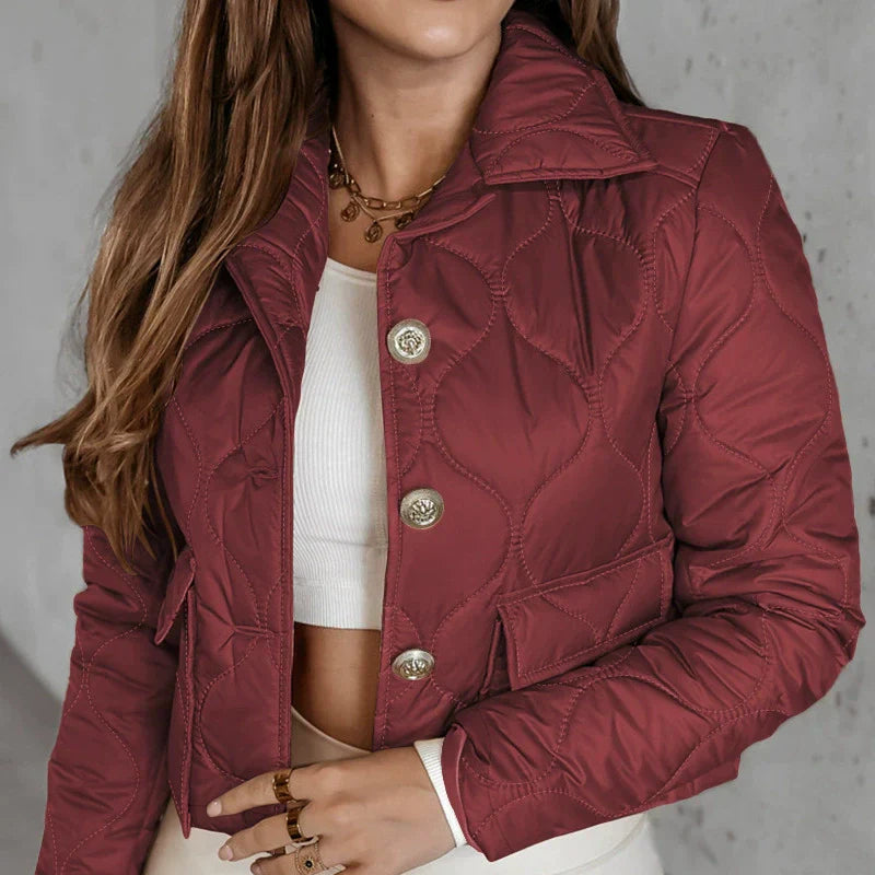 Damen - Verkürzte Passform Steppjacke - Leichtgewicht und stylisch - Perfekt für jede Jahreszeit