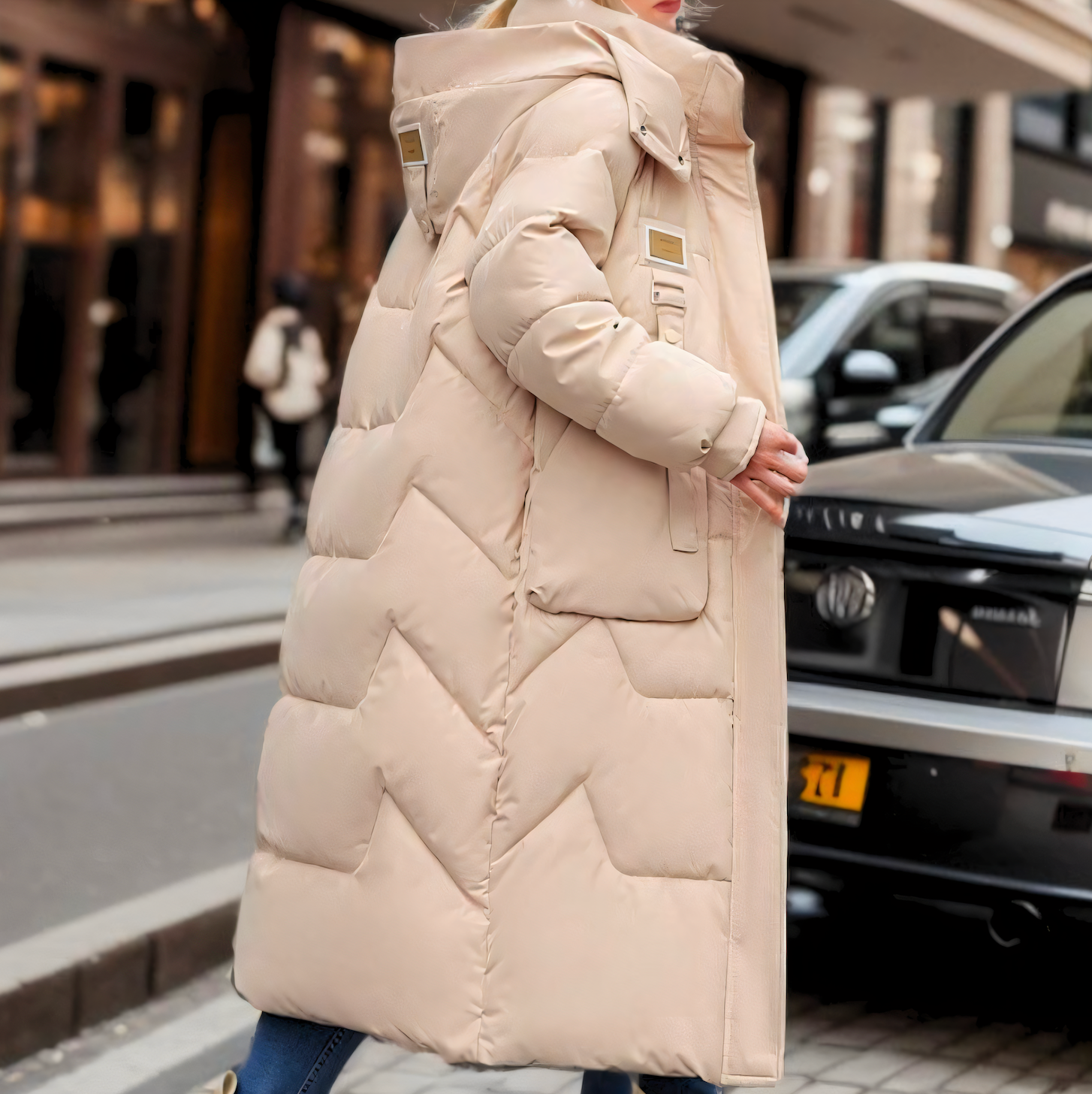 Damen - Wintermantel - Langer bauschiger - Warm & Stylisch - Perfekter Schutz für kalte Tage
