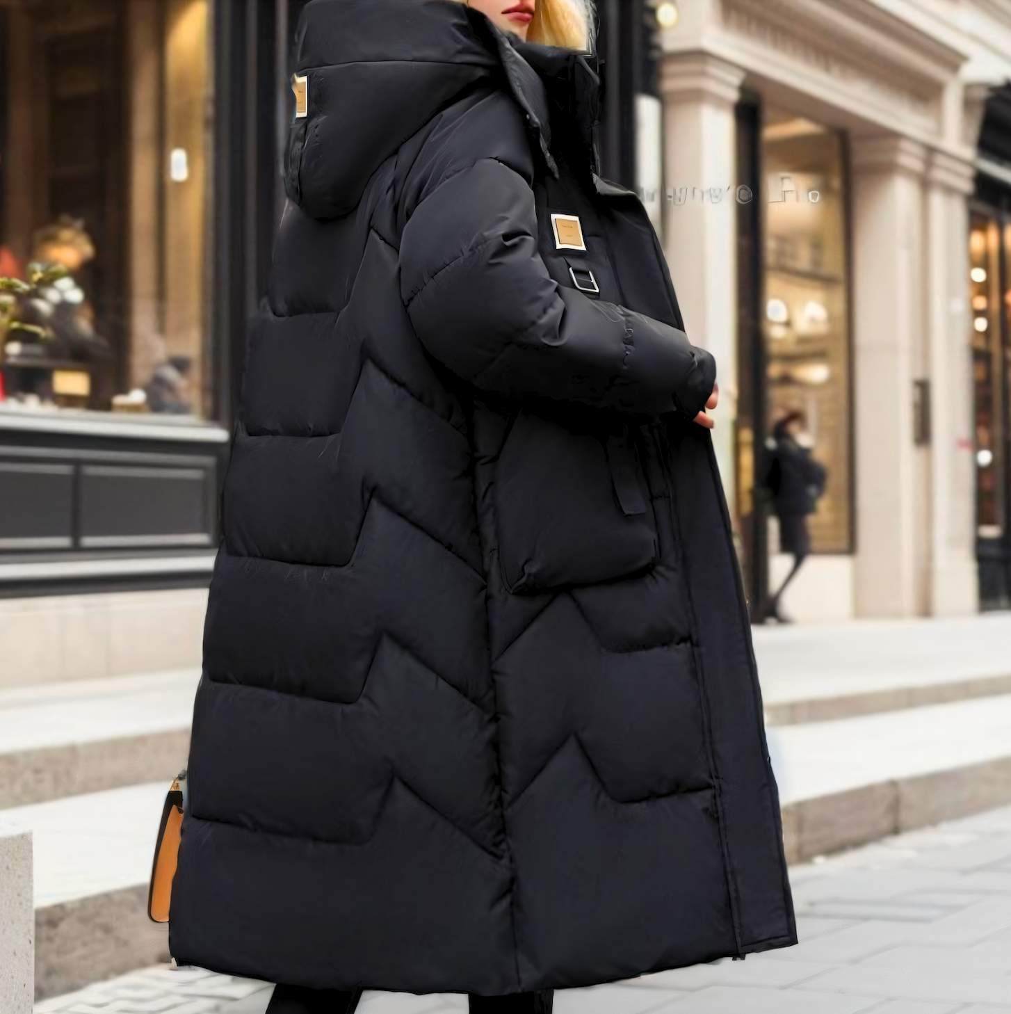 Damen - Wintermantel - Langer bauschiger - Warm & Stylisch - Perfekter Schutz für kalte Tage