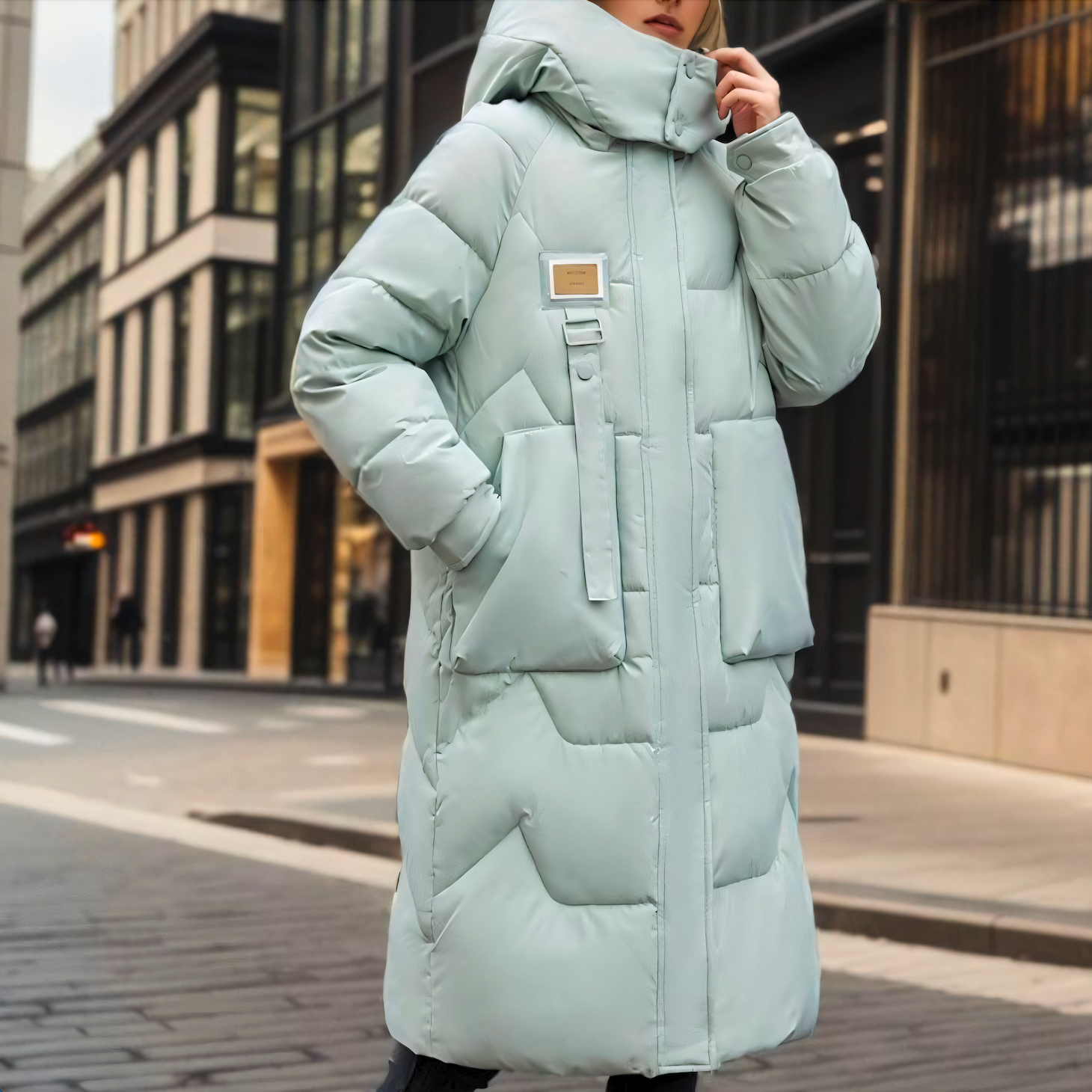 Damen - Wintermantel - Langer bauschiger - Warm & Stylisch - Perfekter Schutz für kalte Tage