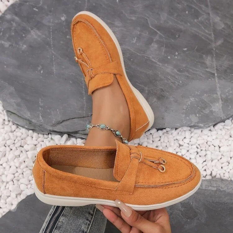 Damen - Elegante Loafers - Strapazierfähigen Materialien - Modisches Design für Komfort - Stilvoll und unterstützend