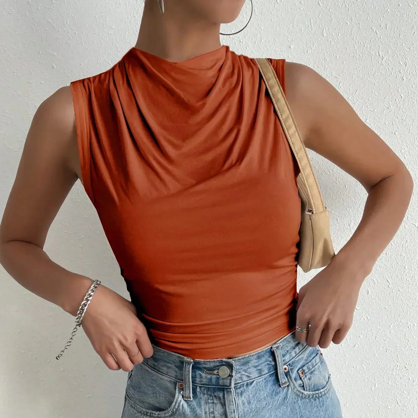 Damen - Ärmellose Bluse - Stylische Lässige Sommermode - Trendige Freizeitoberteile