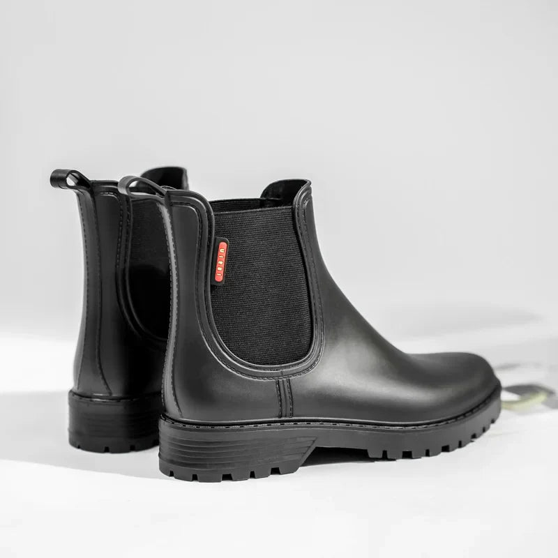 Damen - Chelsea Regenstiefel - Wasserdicht & rutschfest - Stilvolle Gummistiefel für nasses Wetter