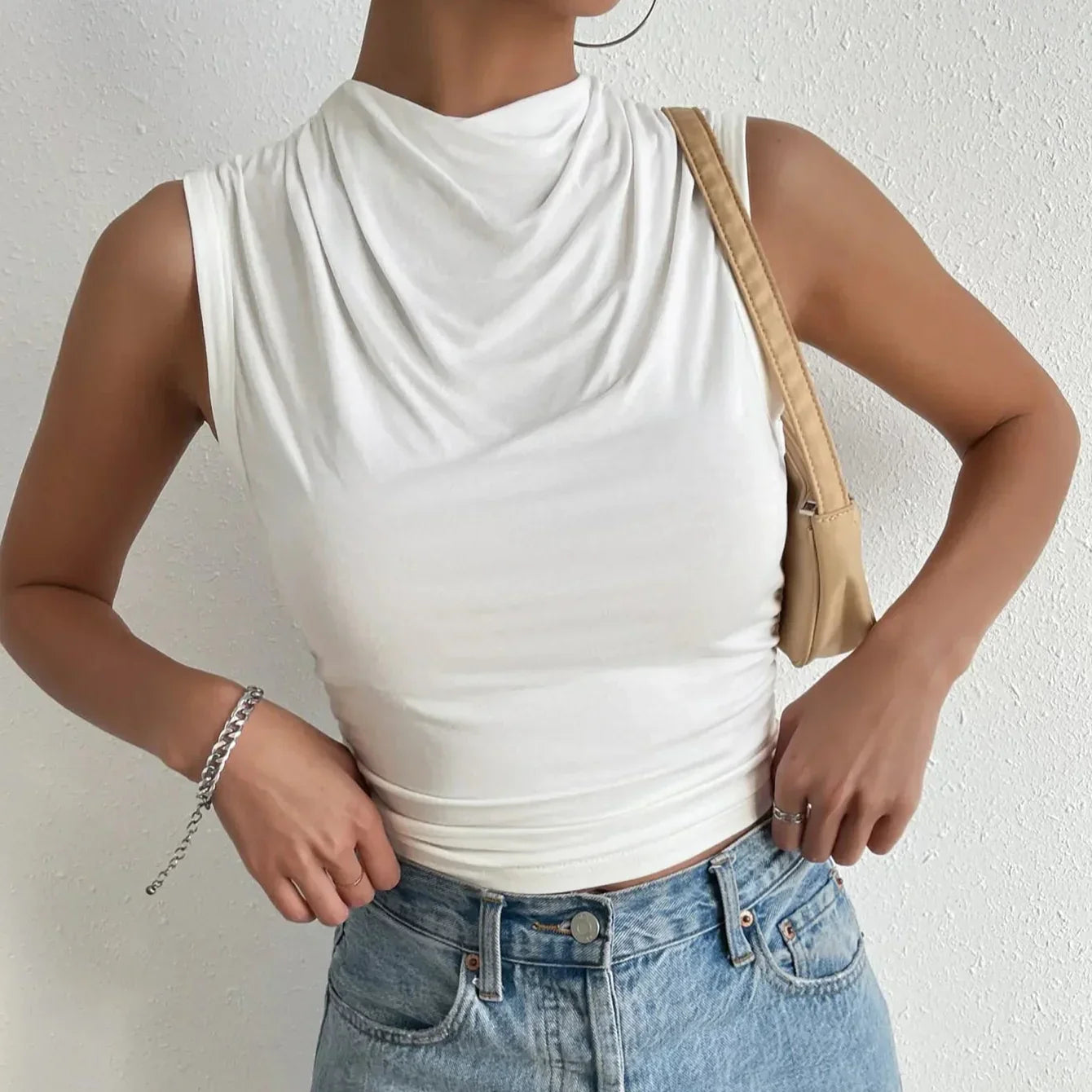 Damen - Ärmellose Bluse - Stylische Lässige Sommermode - Trendige Freizeitoberteile