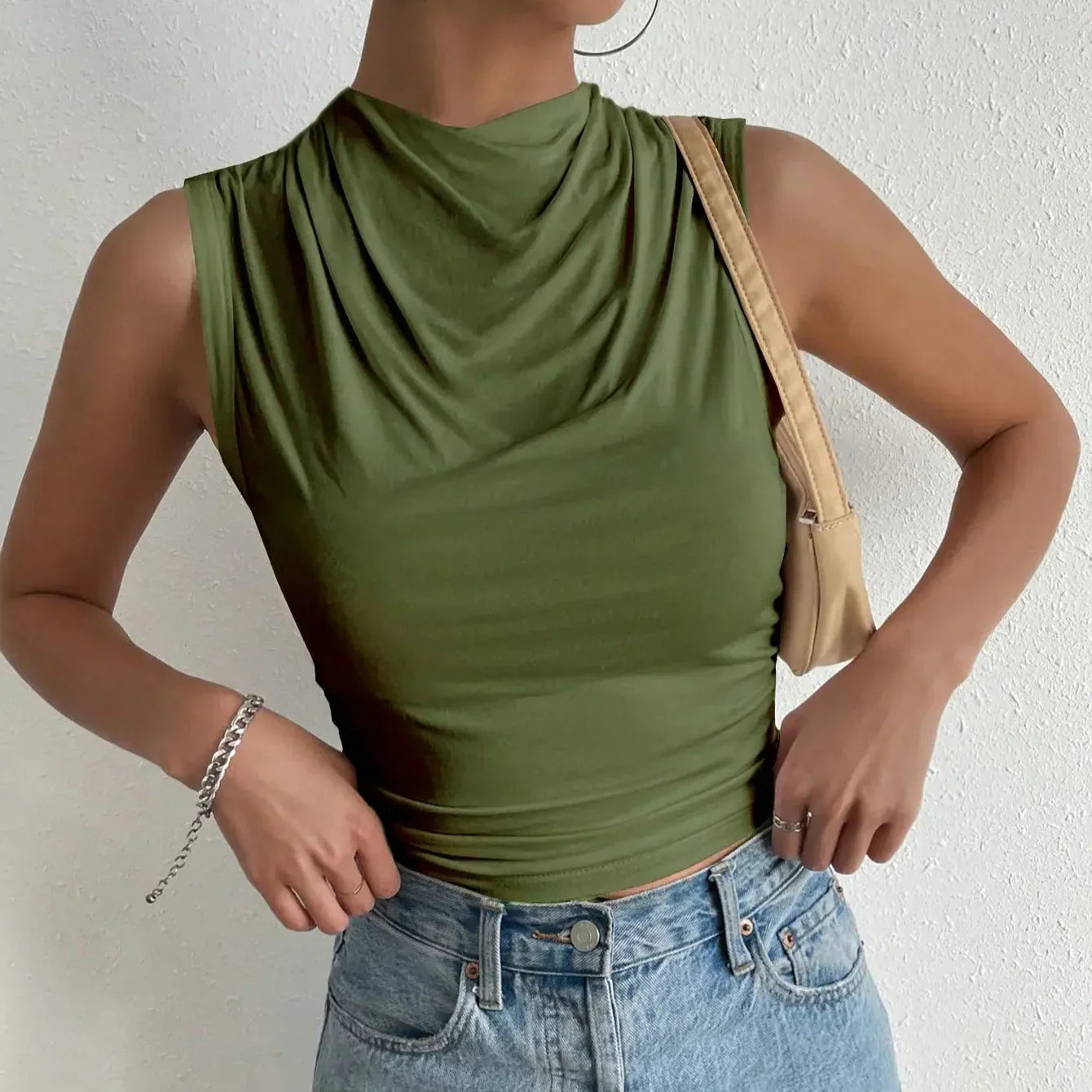 Damen - Ärmellose Bluse - Stylische Lässige Sommermode - Trendige Freizeitoberteile