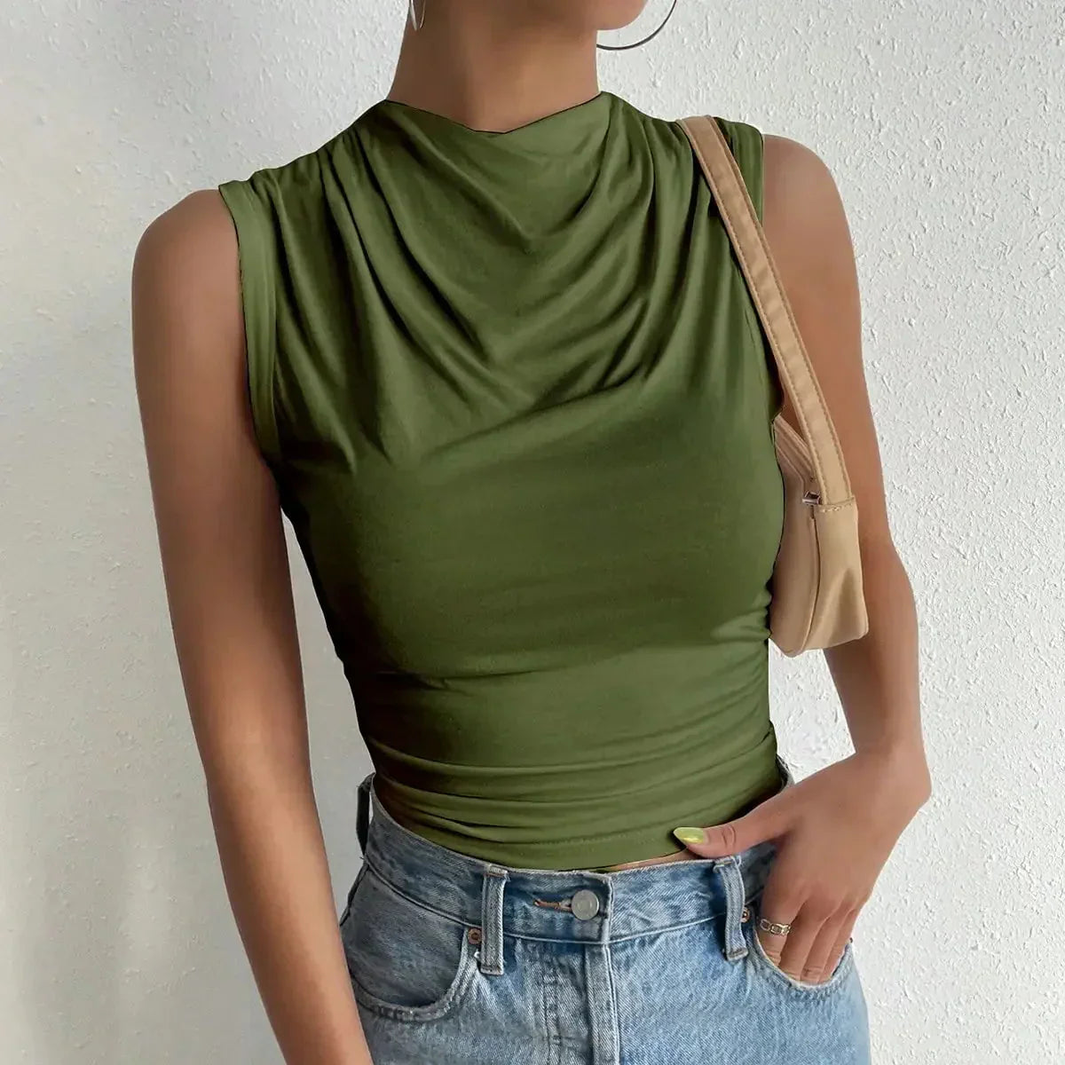 Damen - Ärmellose Bluse - Stylische Lässige Sommermode - Trendige Freizeitoberteile