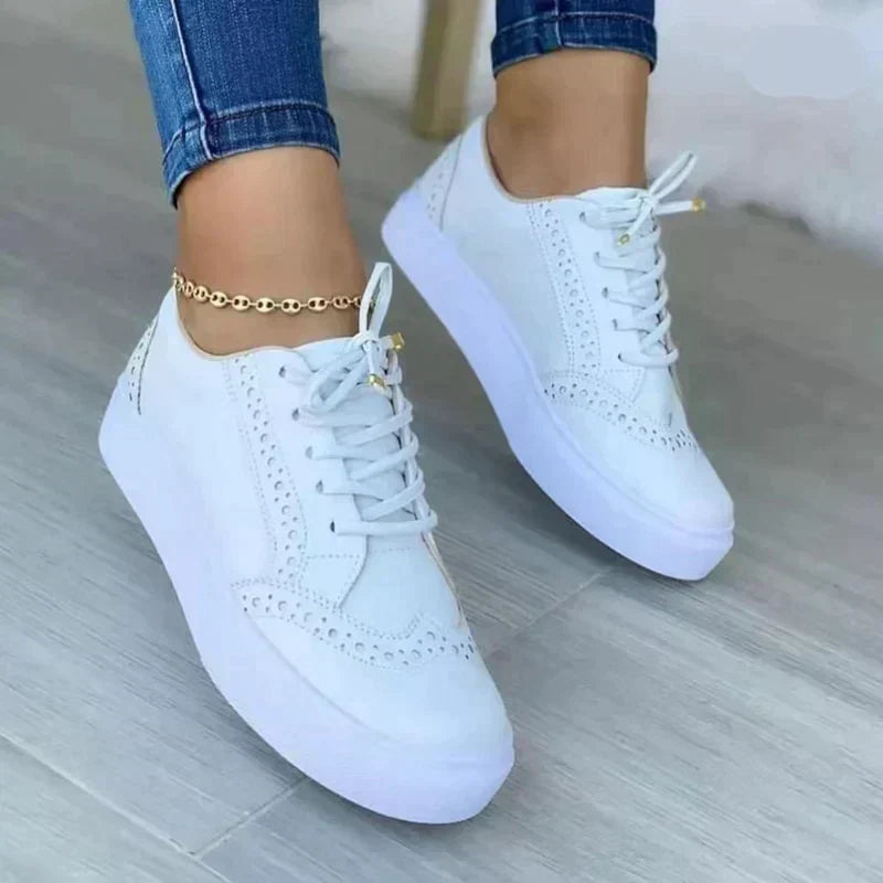 Damen - Bequeme Laufschuhe - Hochwertigem leder - Leicht, Atmungsaktiv & Ideal für Fitness im Alltag