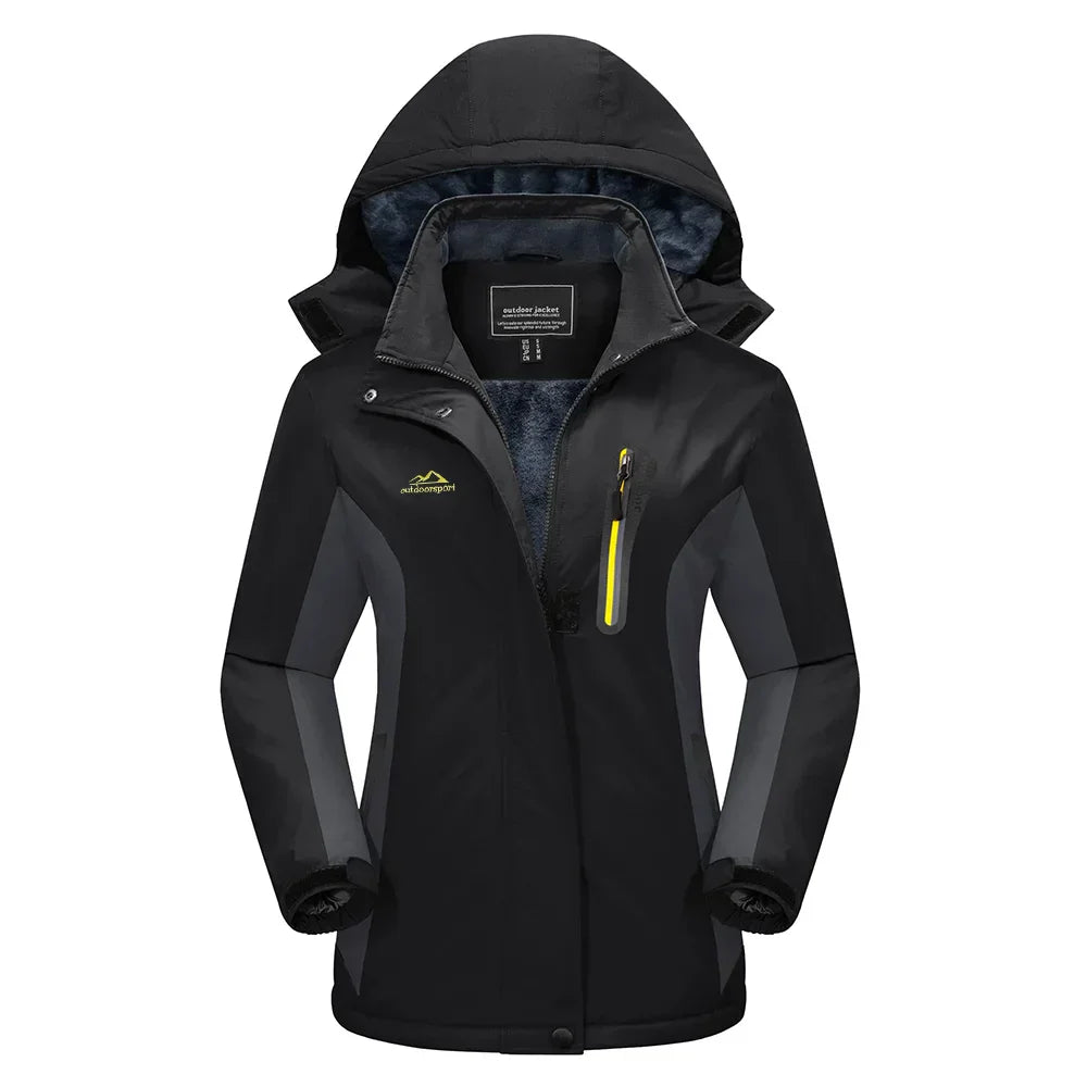 Damen - Schneeski Jacke - Stylisch mit Kapuze - Wasserabweisend & Warm für Outdoor-Abenteuer