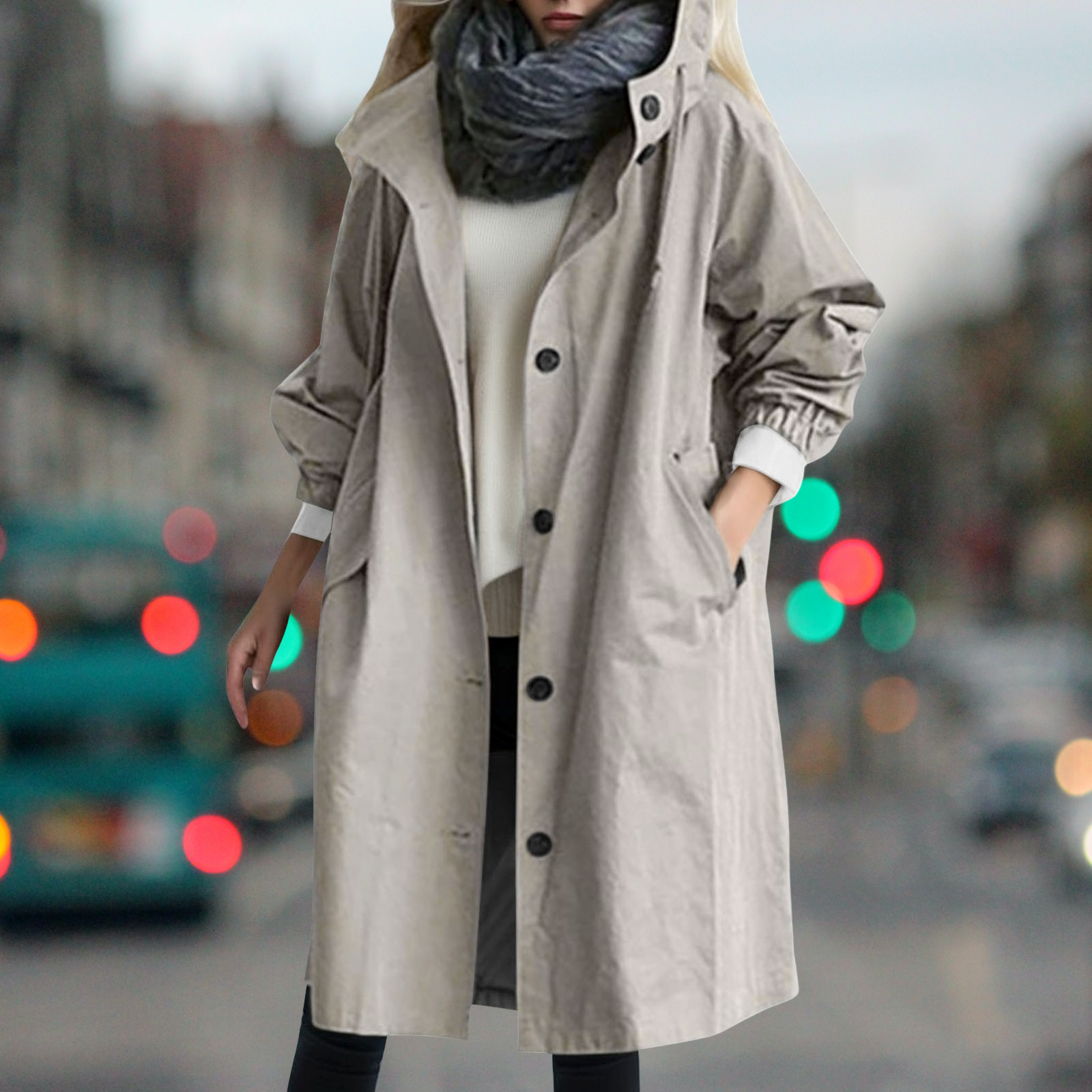 Bethany - Warmer, wasserdichter Trenchcoat