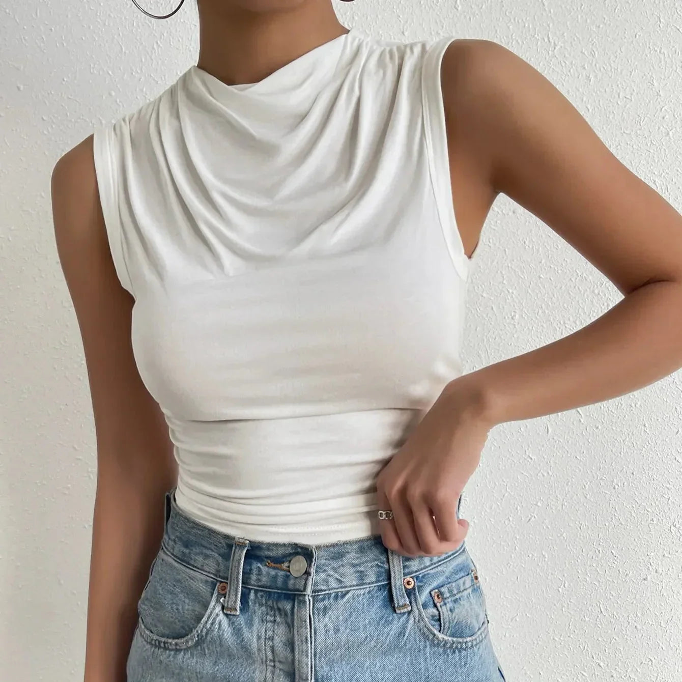 Damen - Ärmellose Bluse - Stylische Lässige Sommermode - Trendige Freizeitoberteile