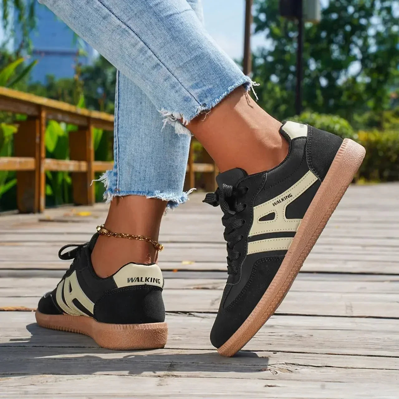 Damen - Bequeme Schuhe - Atmungsaktiven Materialien - Stützende Schuhe für den ganzen Tag - Ideal für jeden Anlass