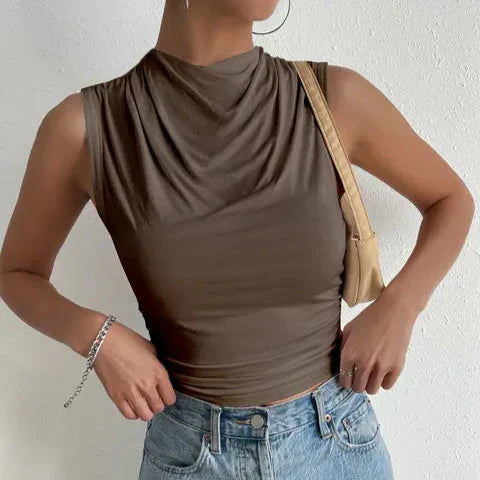 Damen - Ärmellose Bluse - Stylische Lässige Sommermode - Trendige Freizeitoberteile