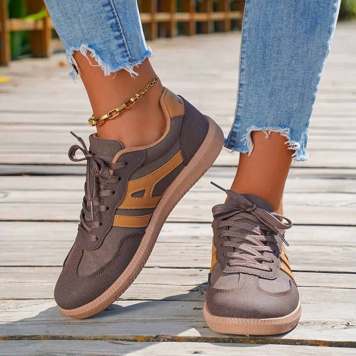 Damen - Bequeme Schuhe - Atmungsaktiven Materialien - Stützende Schuhe für den ganzen Tag - Ideal für jeden Anlass