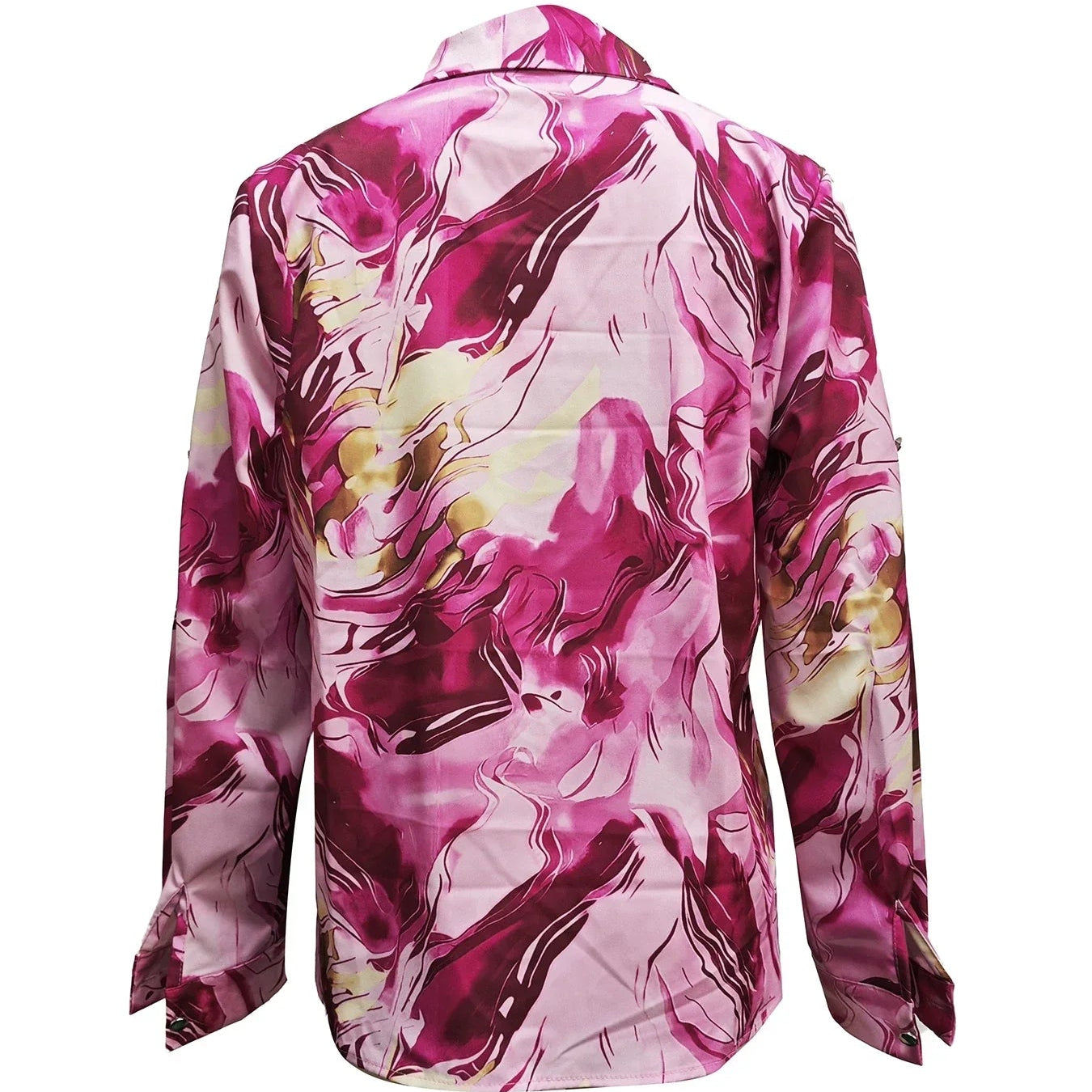 Damen - Hemd - Satinstoff - Fließendes elegantes Shirt für stilvolle Anlässe