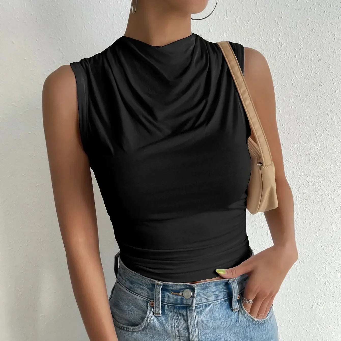 Damen - Ärmellose Bluse - Stylische Lässige Sommermode - Trendige Freizeitoberteile