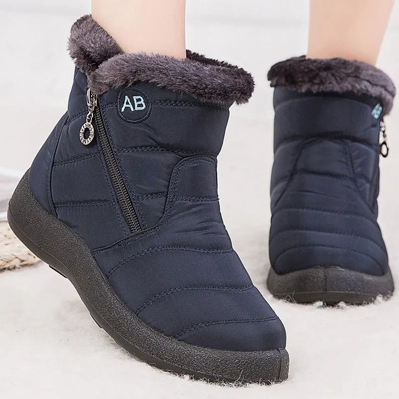 Damen - Winterstiefel - Lässiger Stil - Wasserdicht und warm für ultimativen Komfort
