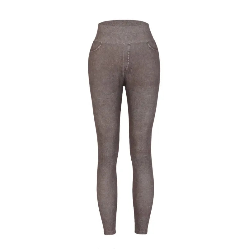 Damen - Stylische Jeggings - Hohe Taille - Bequemer Trendy Fit für jeden Anlass