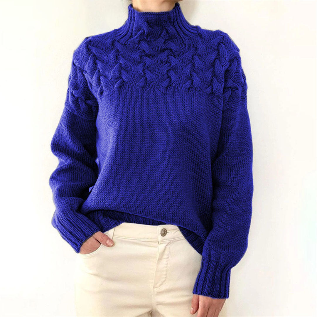 Damen - Winter-Strickpullover - Hochwertiger Wolle - Gemütlicher Rollkragenpulli - Perfekt für kalte Tage