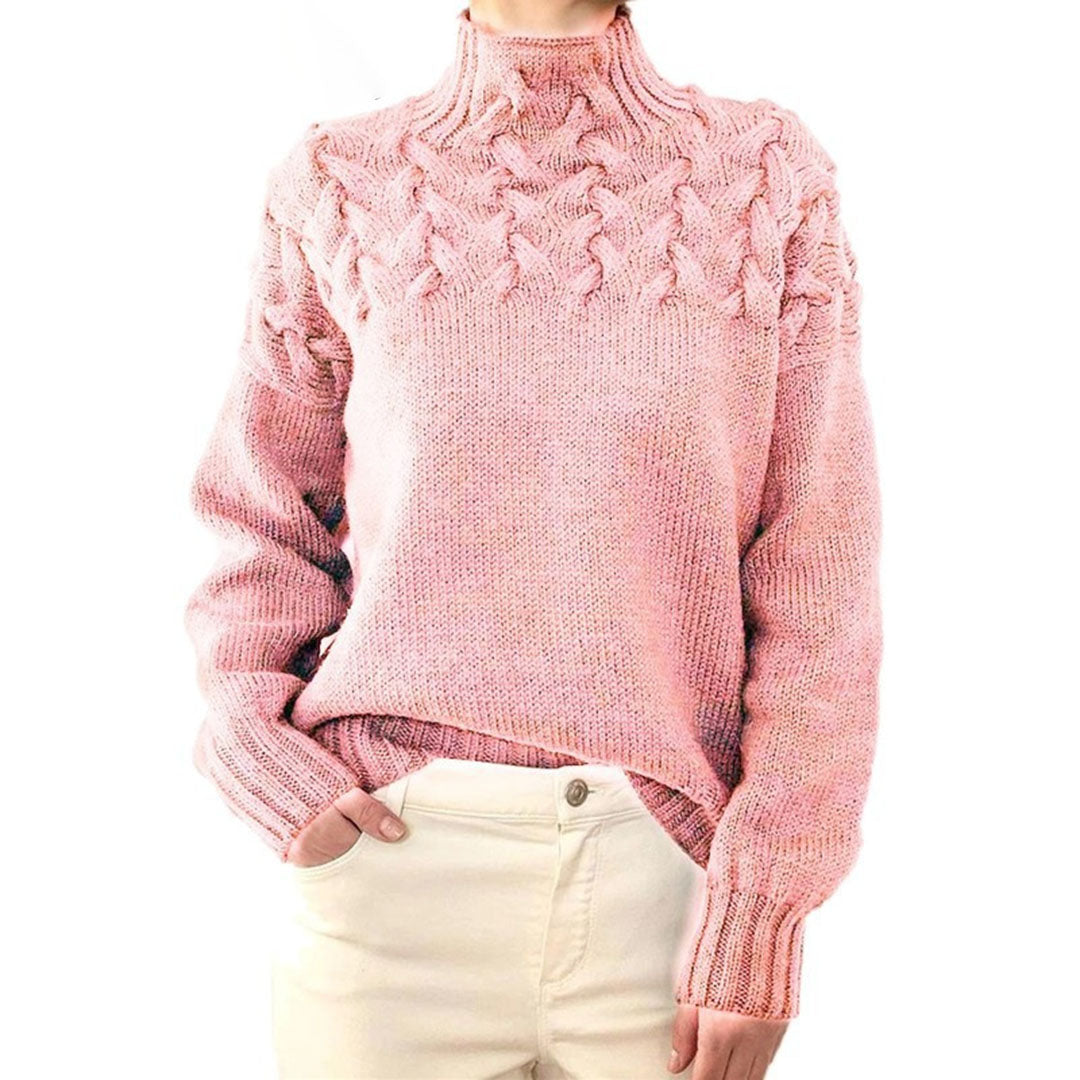 Damen - Winter-Strickpullover - Hochwertiger Wolle - Gemütlicher Rollkragenpulli - Perfekt für kalte Tage