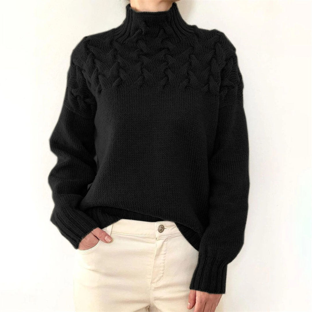 Damen - Winter-Strickpullover - Hochwertiger Wolle - Gemütlicher Rollkragenpulli - Perfekt für kalte Tage