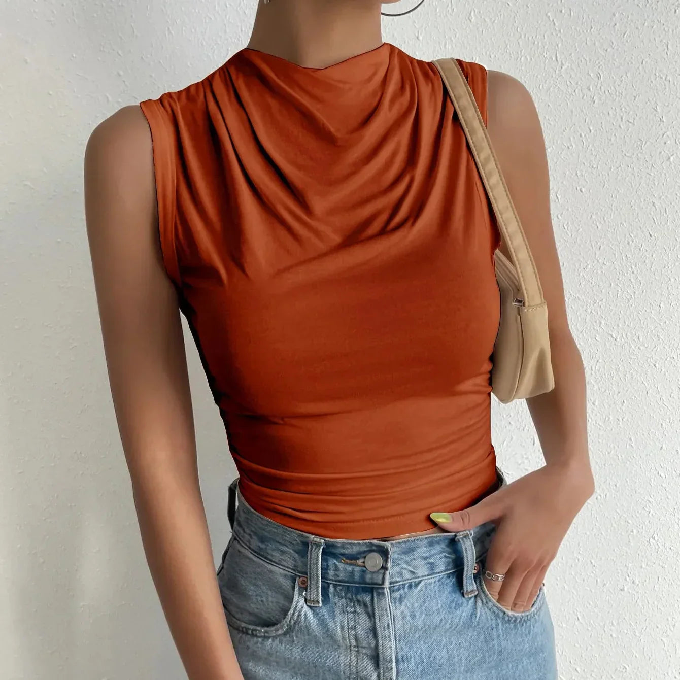 Damen - Ärmellose Bluse - Stylische Lässige Sommermode - Trendige Freizeitoberteile