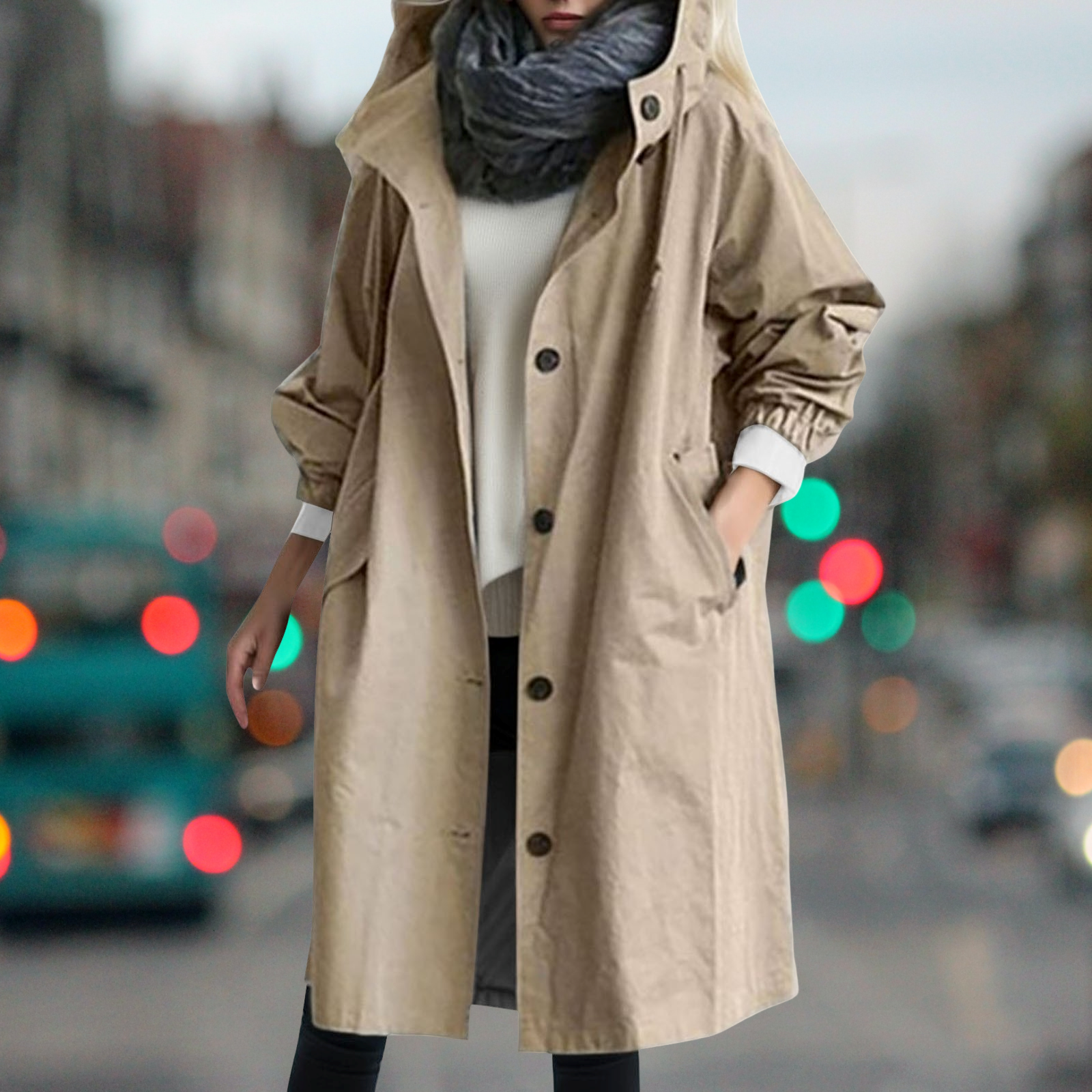 Bethany - Warmer, wasserdichter Trenchcoat