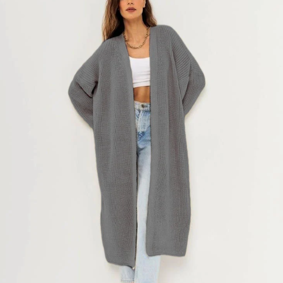 Damen - Strickjacke - Offener Vorderseite - Bequemer Lässiger Stil - Perfekt für jeden Anlass