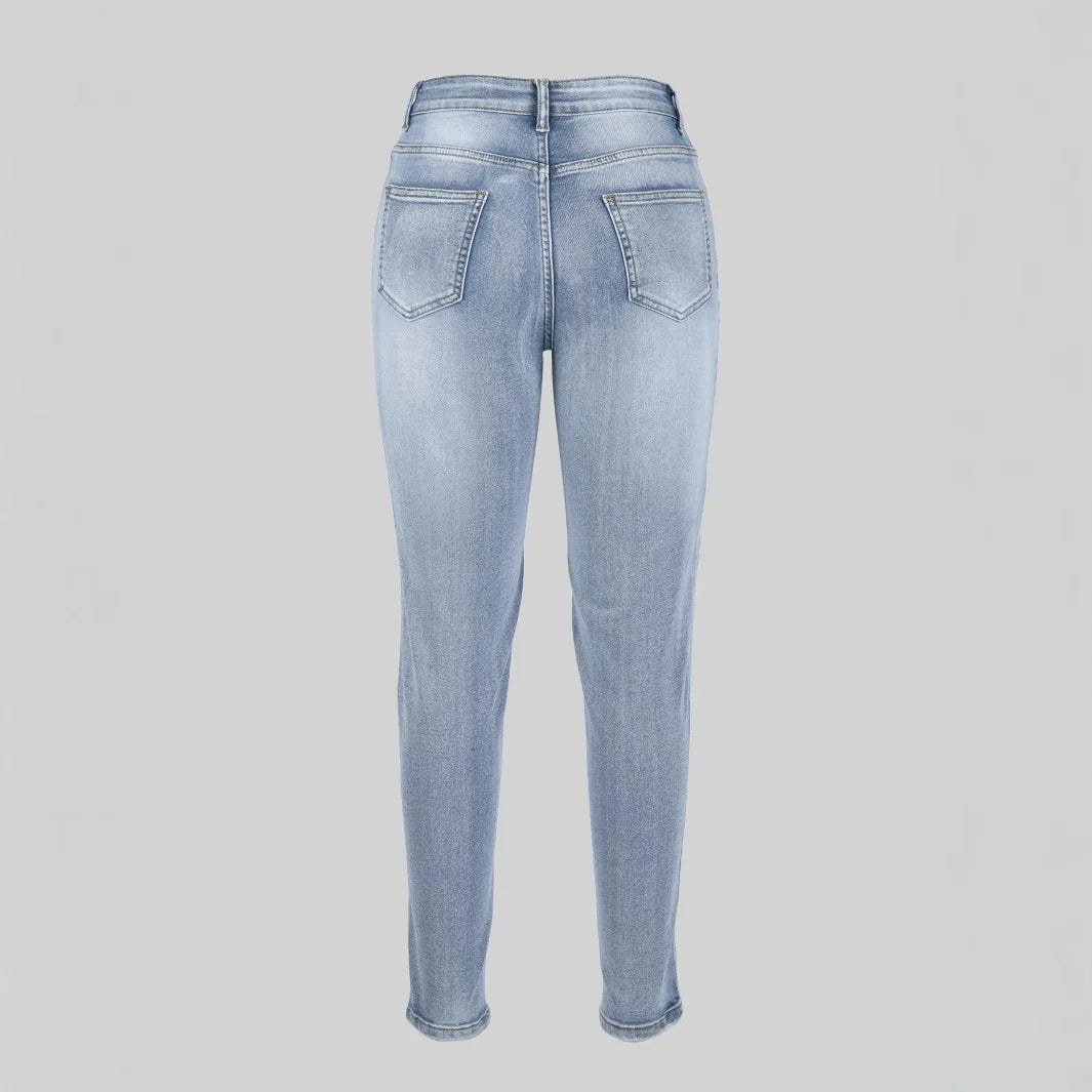 Damen - Schmale Jeggings - Hohe Taille - Stylische Jeans für jede Gelegenheit
