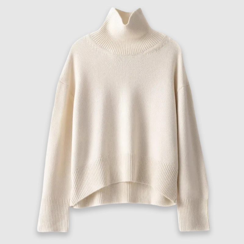 Damen - Rundhalspullover - Kaschmir - Bequemer Stil für jeden Anlass - Eleganz und Komfort vereint