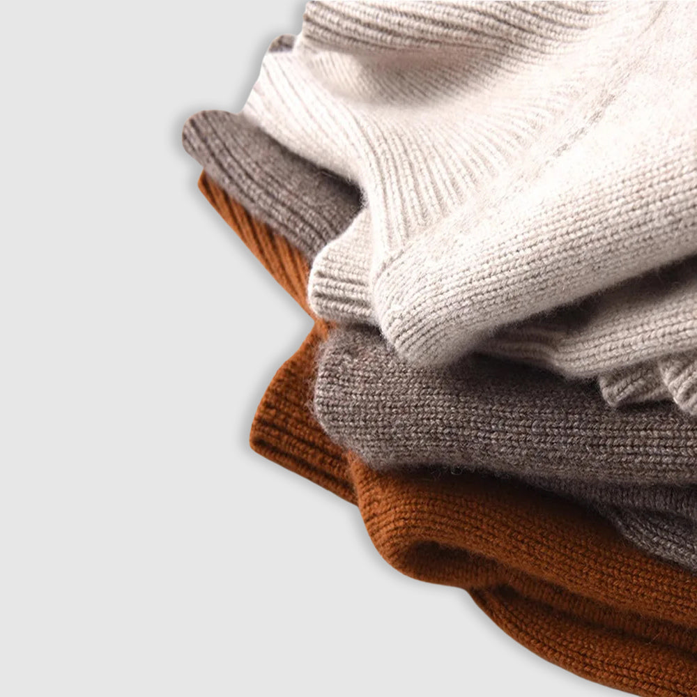 Damen - Rundhalspullover - Kaschmir - Bequemer Stil für jeden Anlass - Eleganz und Komfort vereint