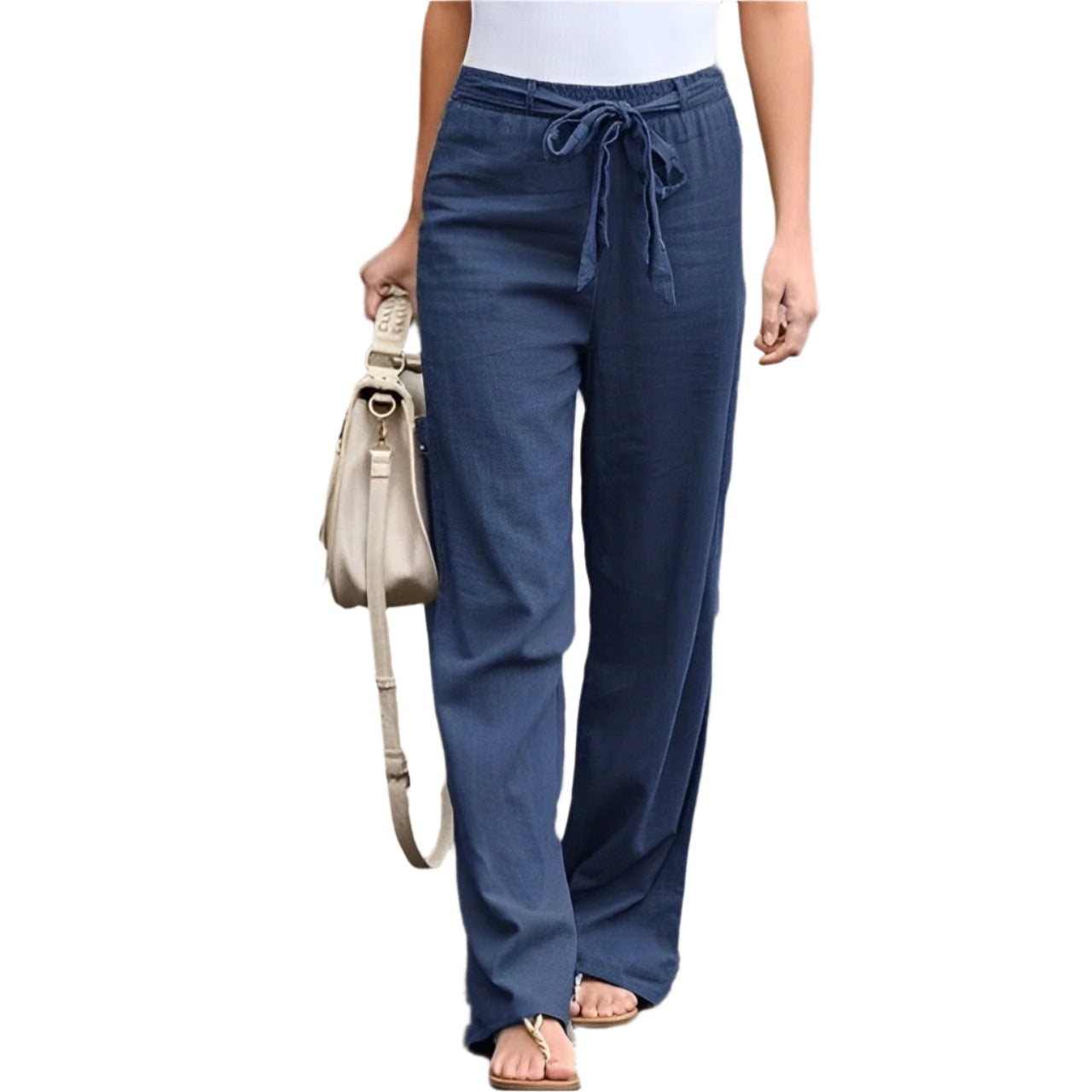 Damen - Leinenhosen - Stilvoll & Bequem - Perfekt für Jeden Anlass - Leichte Sommermode