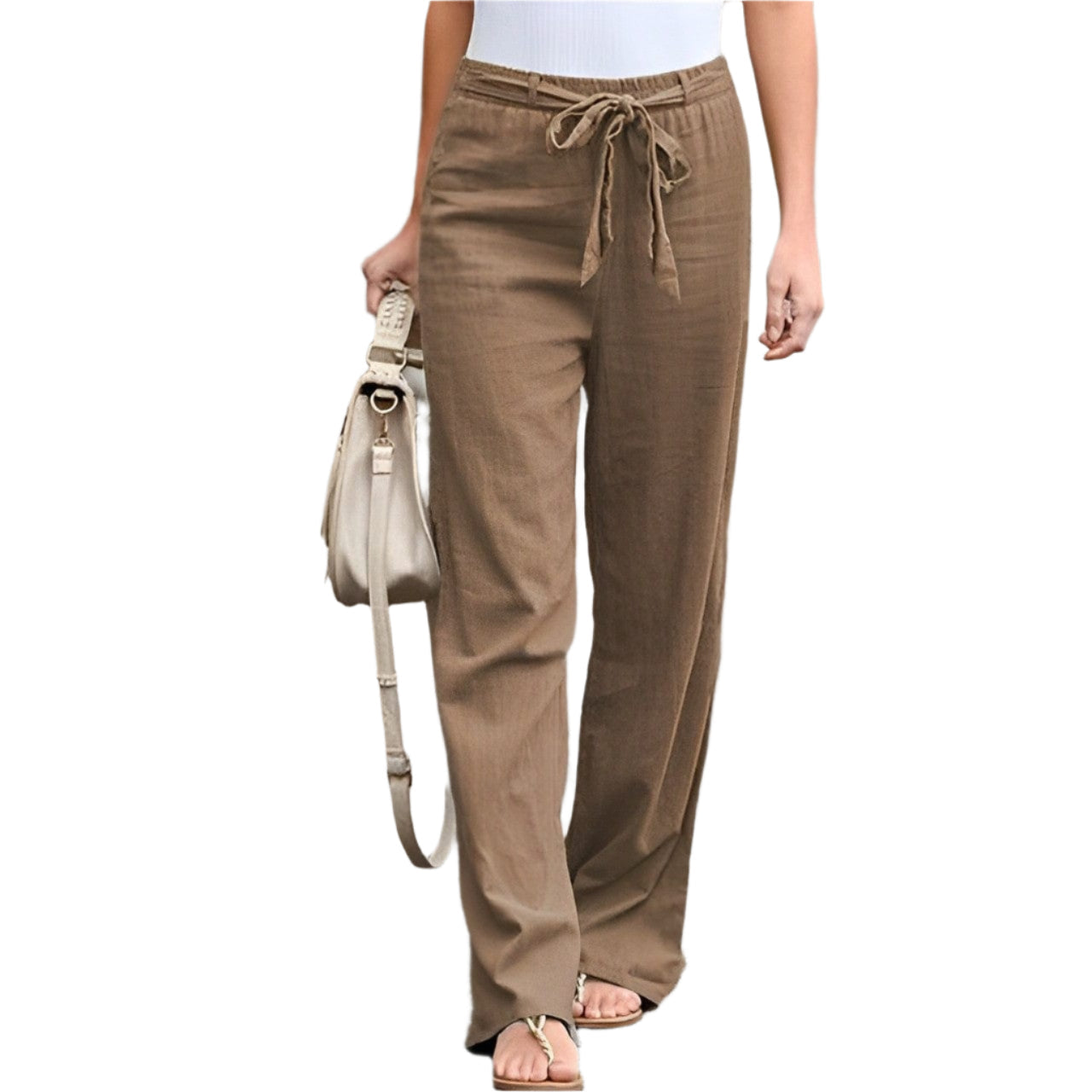Damen - Leinenhosen - Stilvoll & Bequem - Perfekt für Jeden Anlass - Leichte Sommermode