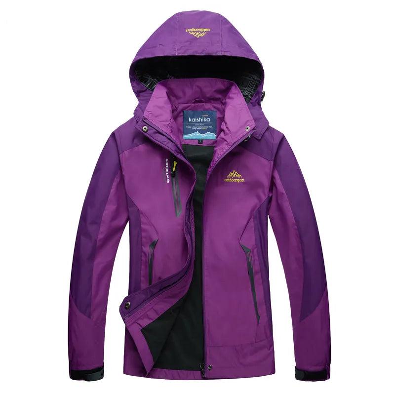Damen - Windbreaker Jacke - Kapuze - wasserdicht und leicht - Perfekt für Outdoor-Aktivitäten