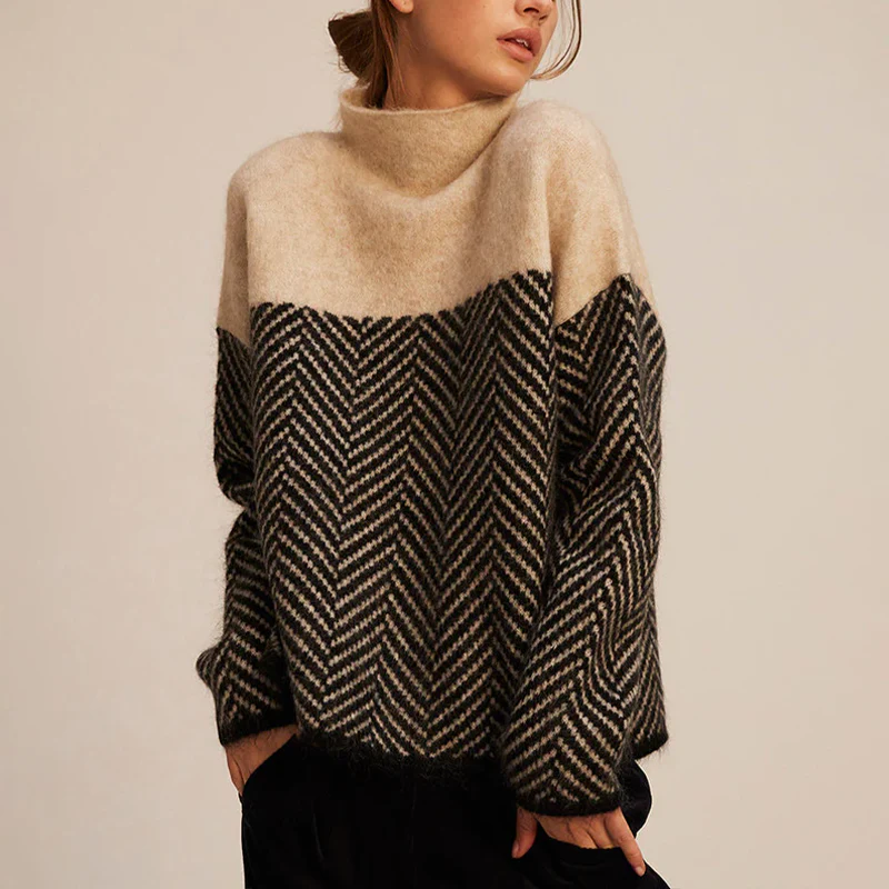 Damen - Rollkragenpullover - Kaschmir - Weich, kuschelig und stilvoll - Perfekt für kalte Tage
