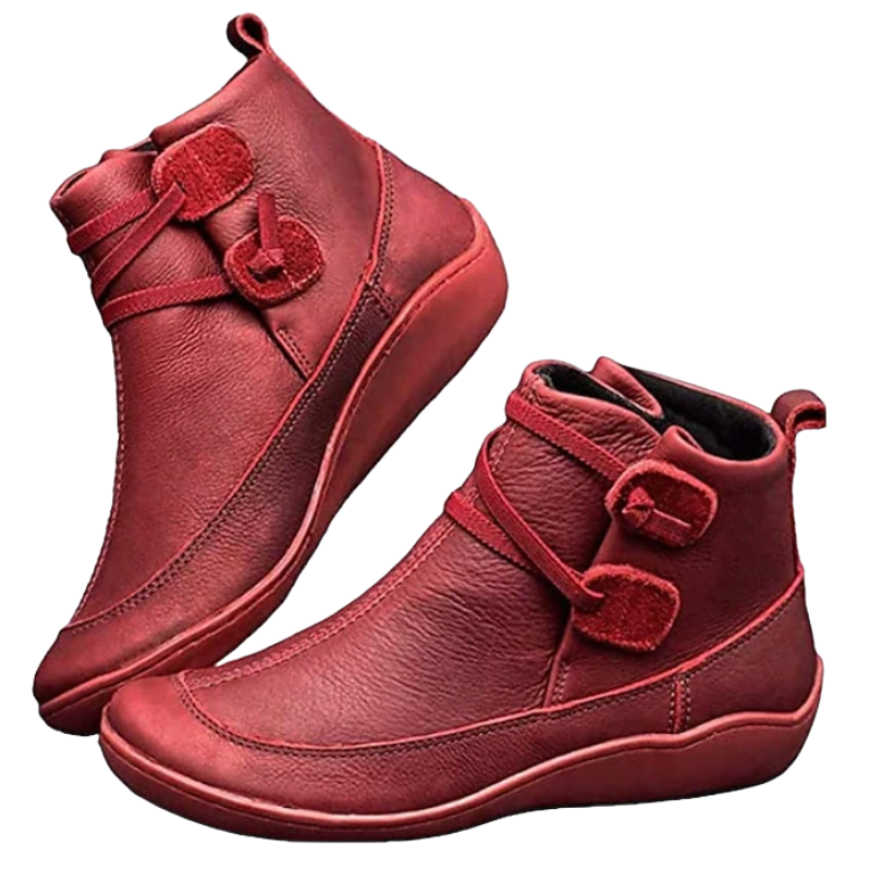 Damen - Wasserdichte Stiefelette - Verstellbaren Riemen - Perfekt für Regenwetter und Stilbewusste