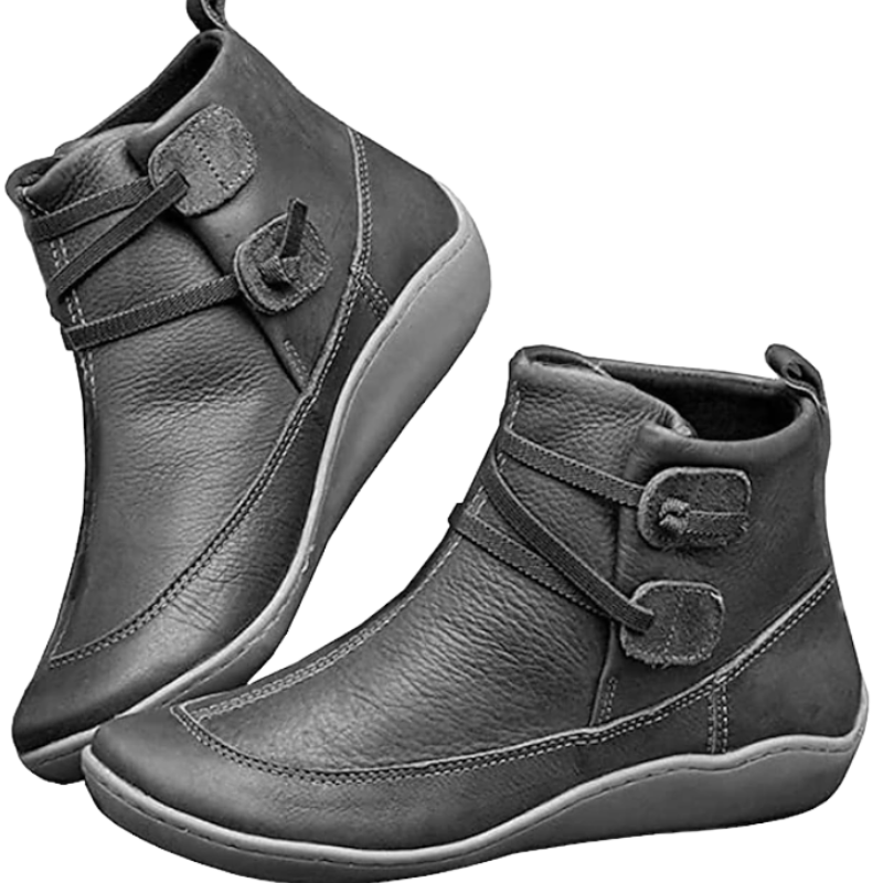 Damen - Wasserdichte Stiefelette - Verstellbaren Riemen - Perfekt für Regenwetter und Stilbewusste