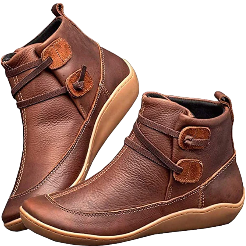Damen - Wasserdichte Stiefelette - Verstellbaren Riemen - Perfekt für Regenwetter und Stilbewusste
