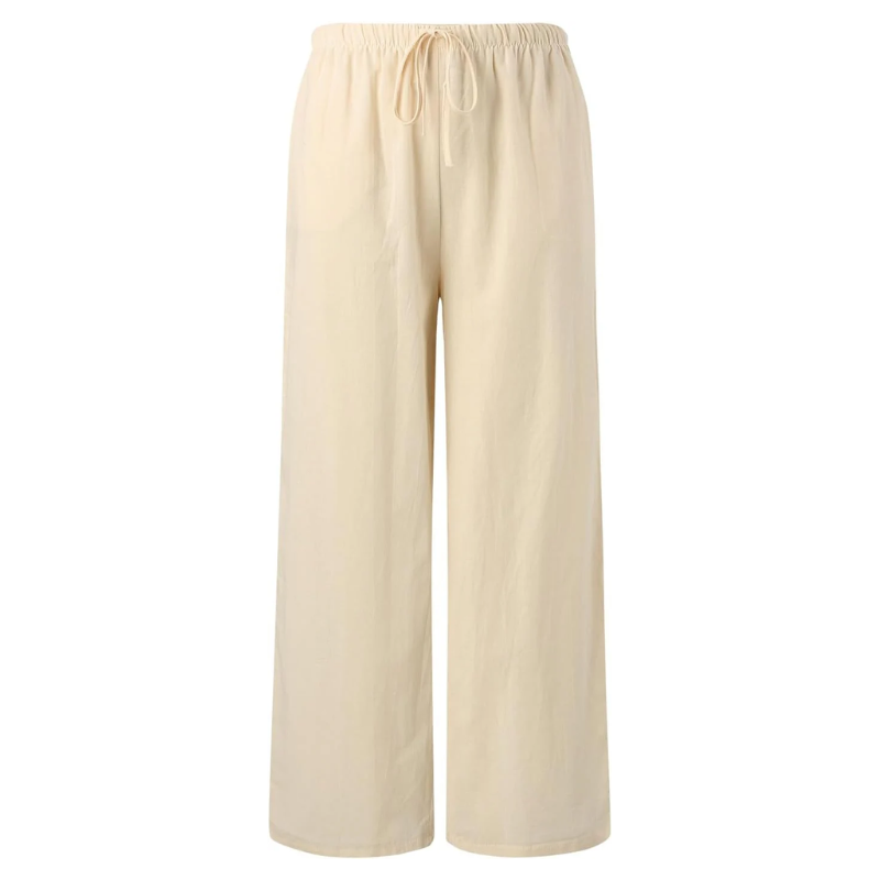 Damen - Elegante Hose - Baumwoll Mischung - Elastischer Bund - Stilvoller Komfort für jeden Anlass