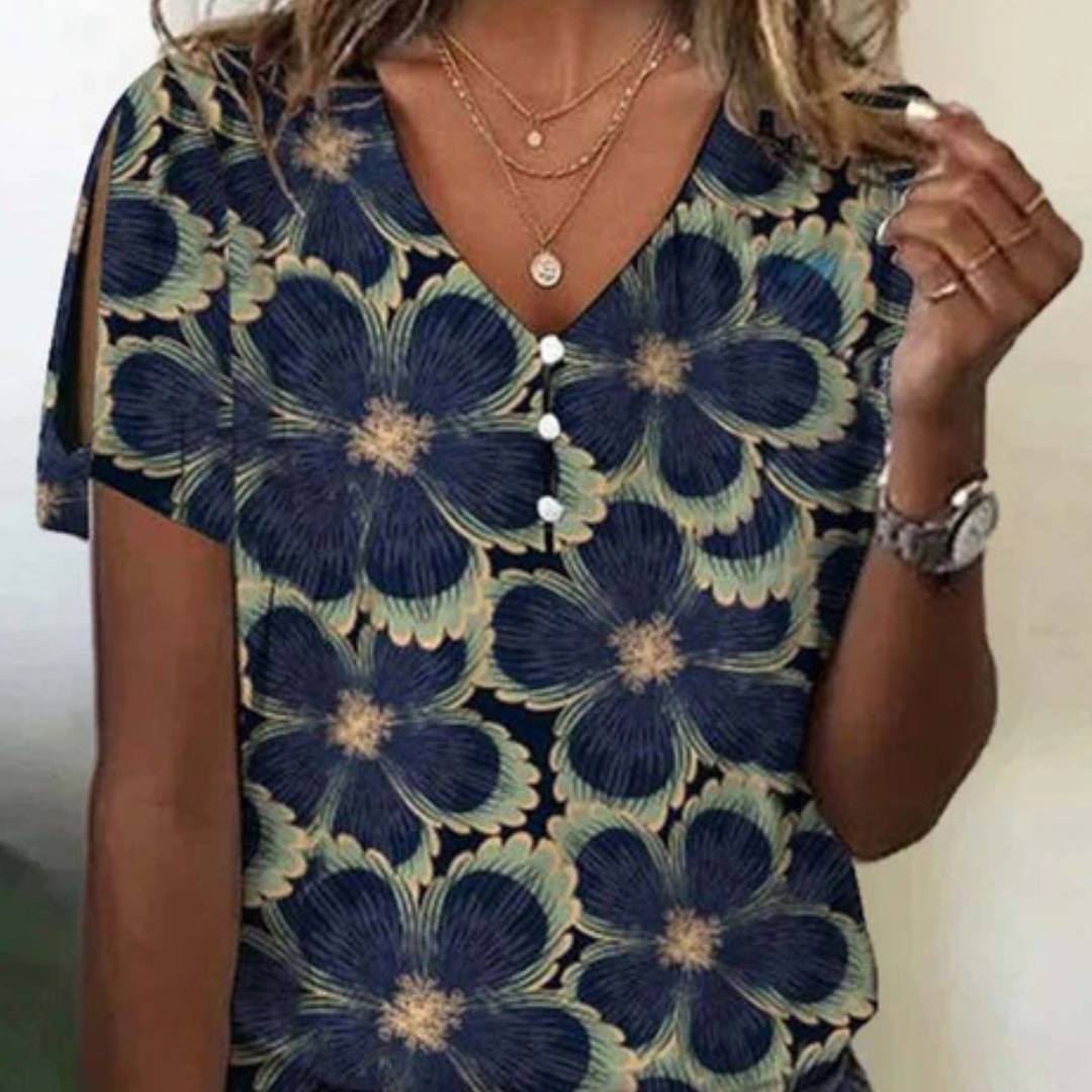 Dionesha - Vintage-Sommerbluse für Damen