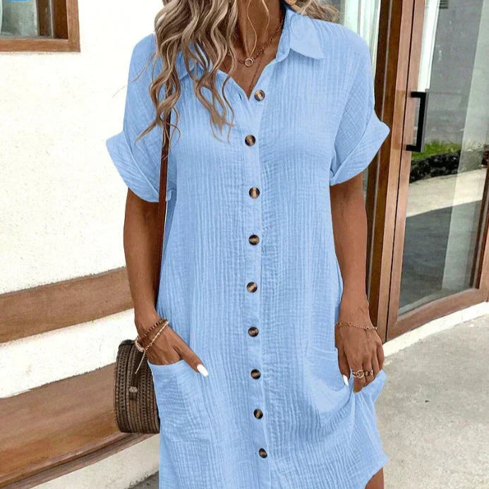 Damen - Elegantes Polokleid - Atmungsaktive Gewebe - Bequeme Passform & Schicker Stil - Perfekt für jeden Anlass