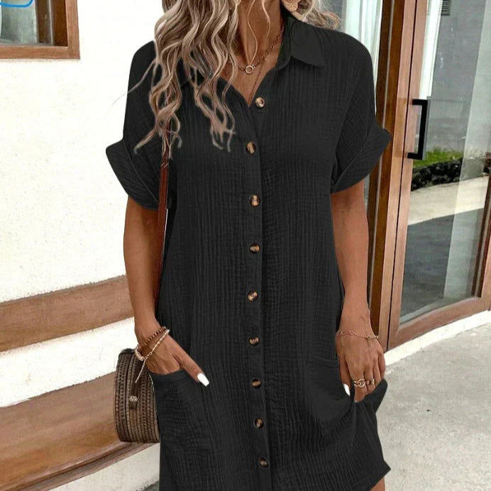 Damen - Elegantes Polokleid - Atmungsaktive Gewebe - Bequeme Passform & Schicker Stil - Perfekt für jeden Anlass